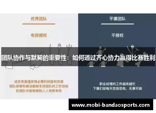 团队协作与默契的重要性：如何通过齐心协力赢得比赛胜利