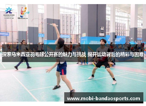 探索马来西亚羽毛球公开赛的魅力与挑战 揭开运动背后的精彩与困难 探索马来西亚羽毛球公开赛的魅力与挑战 揭开运动背后的精彩与困难
