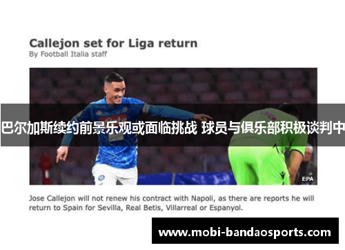 巴尔加斯续约前景乐观或面临挑战 球员与俱乐部积极谈判中