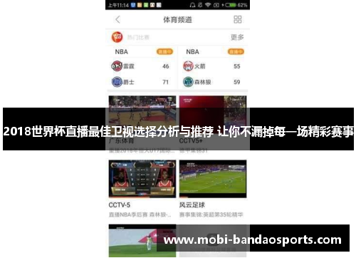 2018世界杯直播最佳卫视选择分析与推荐 让你不漏掉每一场精彩赛事 2018世界杯直播最佳卫视选择分析与推荐 让你不漏掉每一场精彩赛事