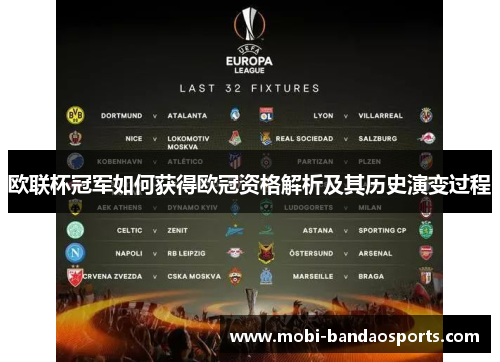 欧联杯冠军如何获得欧冠资格解析及其历史演变过程 欧联杯冠军如何获得欧冠资格解析及其历史演变过程