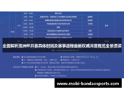 全面解析澳洲杯开赛具体时间及赛事进程最新权威深度概览全景速读 全面解析澳洲杯开赛具体时间及赛事进程最新权威深度概览全景速读