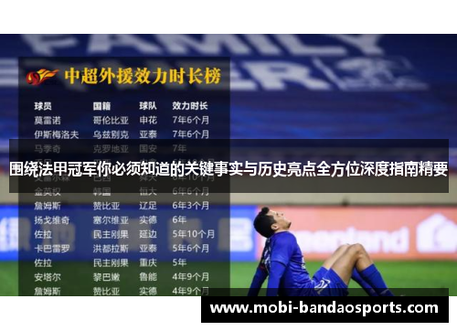 围绕法甲冠军你必须知道的关键事实与历史亮点全方位深度指南精要